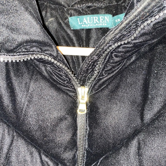 Ralph Lauren Black Velvet Puffy Jacket - Picture 6 of 6